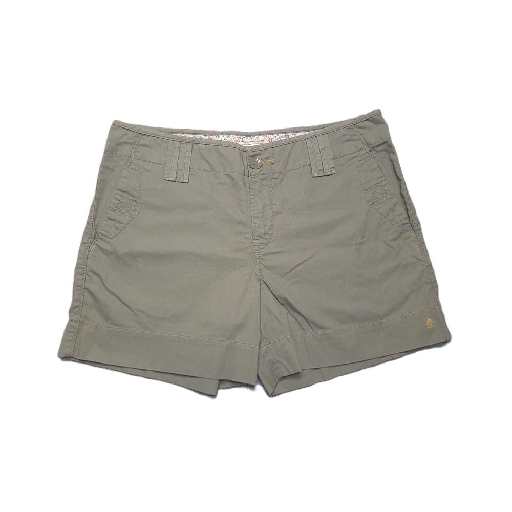 Levis "Crafted With Pride" Shorts Womens 10 Mid Rise Chino Green Cotton